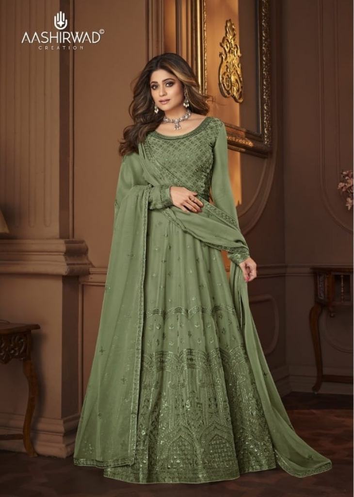 Mehndi Anarkali Suits - Appellefashion.com