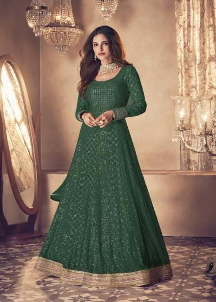 Indian Wedding Anarkali Gown With Dupatta For Girls 2023