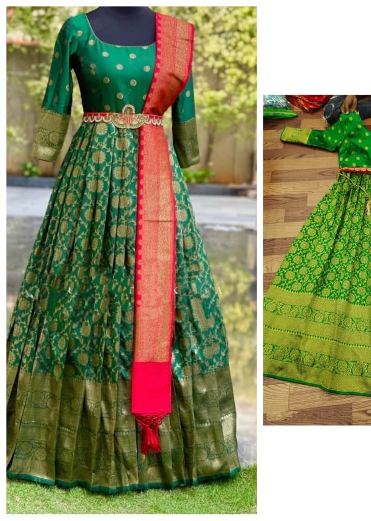 New banarasi gown best sale