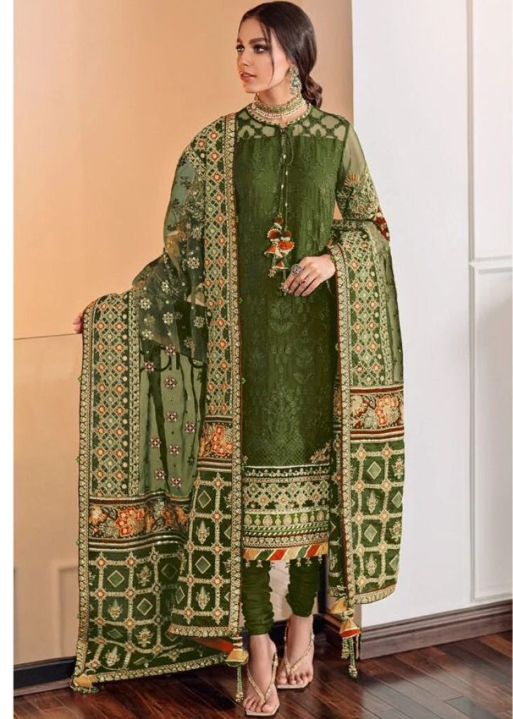 Mehndi Colour Salwar Suit 2024 | skumeta.com