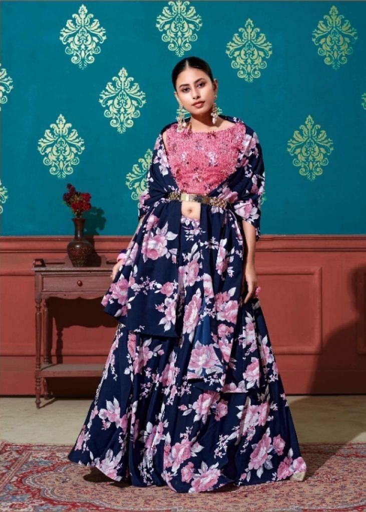 Wonderful Sky Blue and Pink Designer Lehenga Choli | Designer lehenga  choli, Indian bridal dress, Blue lehenga
