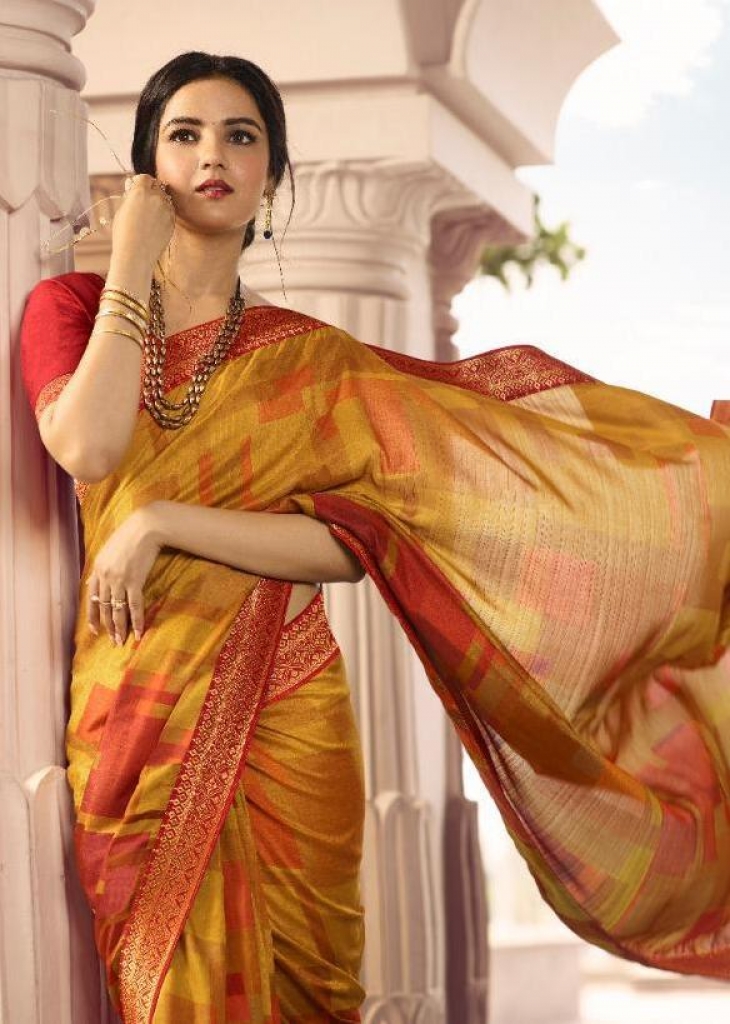 SAVDHA Presents Weightless Designer Printed Kalamkari Georgette Saree With  Blouse