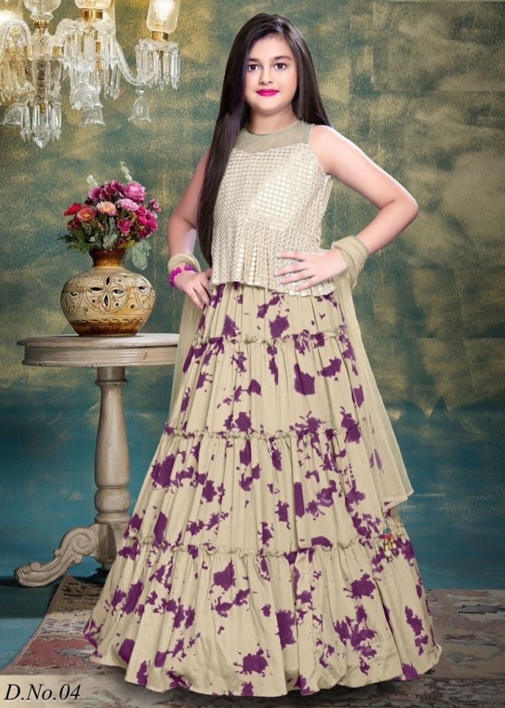 PVR-KIDS LEHENGA VOL-2 BY FASHID WHOLESALE DESIGNER BEAUTIFUL COLLECTION  OCCASIONAL WEAR & PARTY WEAR ORGANZA SILK LEHENGAS AT WHOLESALE PRICE