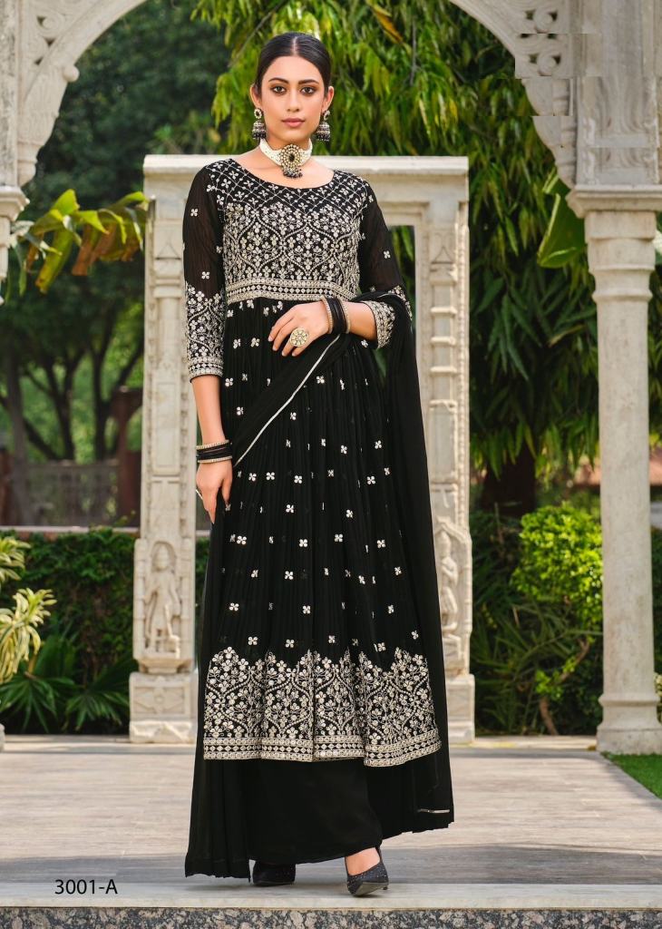 Black stitched salwar on sale suit