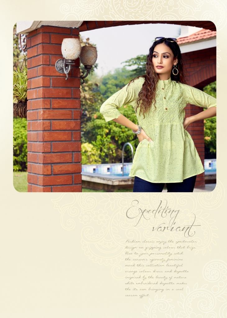 Sayba vol 1 lakhanavi embroidery work ladies TOPS at Rs.450/per piece in  surat offer by Leranath Fashion House