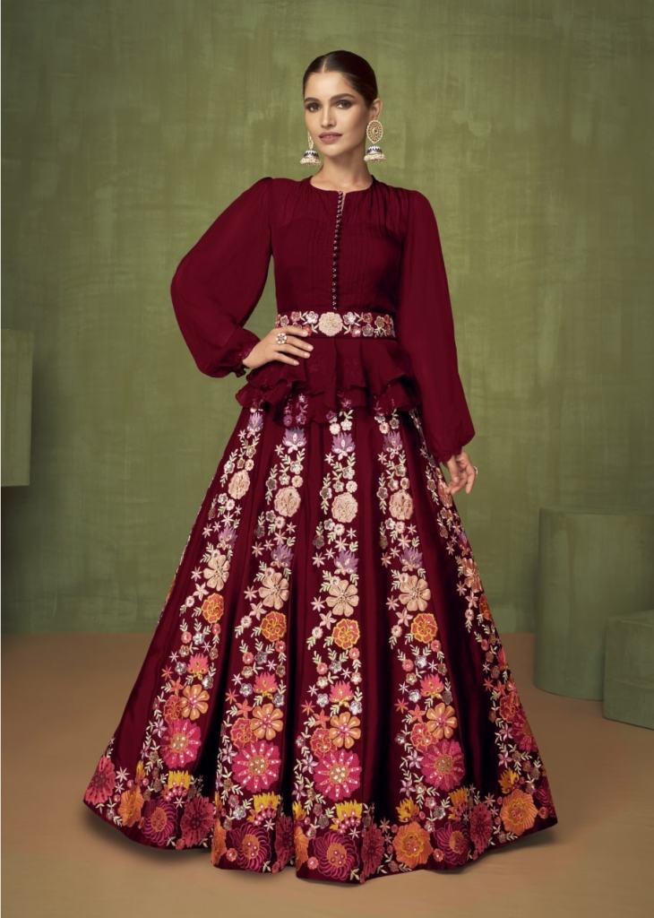 Pink Heavy Net Long Choli Lehenga Suit - Lehengas, Top 20 Anarkali Suits  Designer Collection