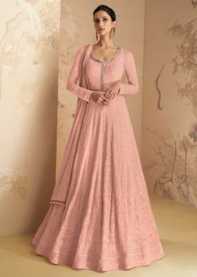 Aashirwad Creation Disha Fancy Anarkali Salwar Kameez Peach Color DN 9511