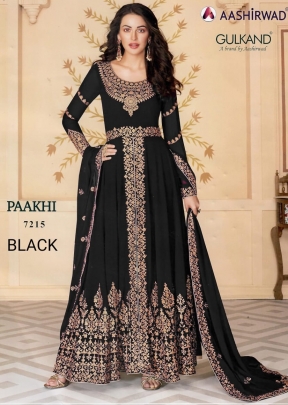 Aashirwad Paakhi Gulkand Designer Suit DN 7215 Black