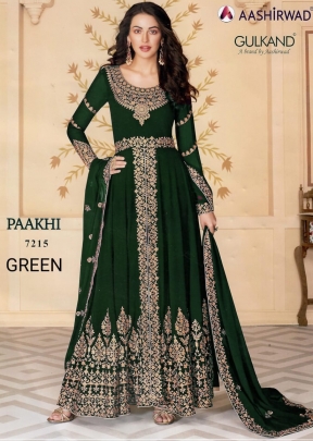 Aashirwad Paakhi Gulkand Designer Suit DN 7215 Green