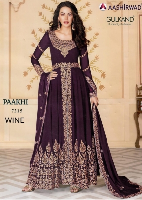 Aashirwad Paakhi Gulkand Designer Suit DN 7215 Wine