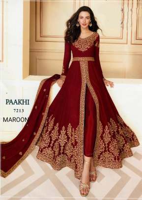 Aashirwad Pakhi Gulkand Designer Anarkali Gown Maroon Color DN 7213