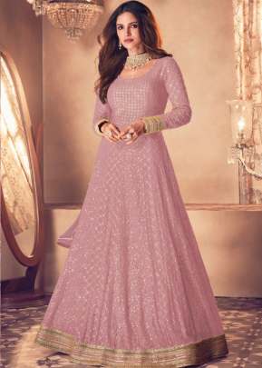 Aashirwad Sayuri Noor Real Georgette Gown Pink Color DN 121