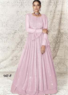 Aashirwad Sayuri Varima Real Georgette Anarkali Salwar Suit Pink Color DN 147