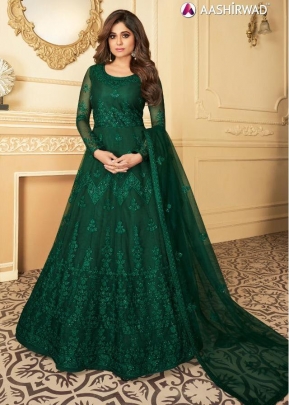 Ashirwad Designer Anarkali Gown DN 7174 Green