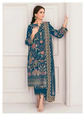 Beautiful Georgette With Sequence Embroidery Work Designer Pakistani Suit Rama Color DN 153