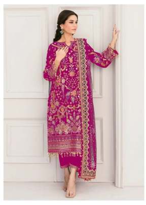 Beautiful Georgette With Sequence Embroidery Work Designer Pakistani Suit Pink Color DN 153