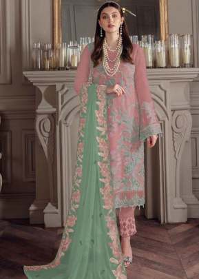 Designer Fancy Georgette With Sequence Embroidery Work Pakistani Suit Dark Pink Color DN 133 D