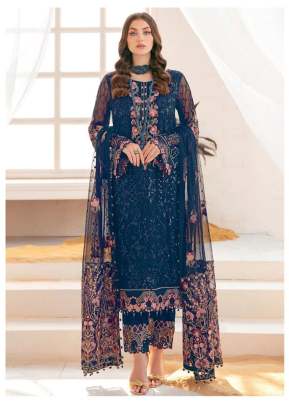 Designer Georgette With Sequence Embroidery Work Pakistani Suit Teal Blue Color DN 141 
