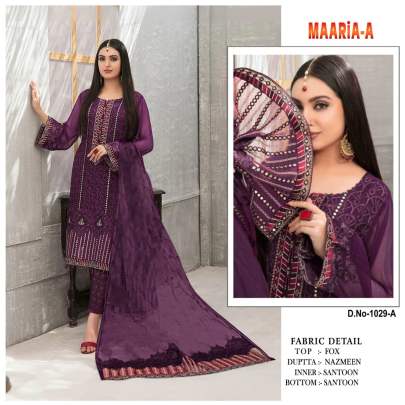 Designer Heavy Faux Georgette With Chain Stitch Work Pakistani Suit DN 1029 Catalog