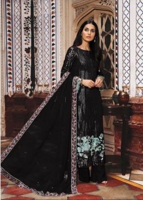 Designer Pakistani Georgette Suit DN 8102 Black