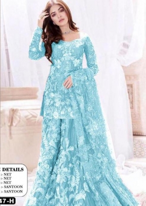 Designer Pakistani Suit DN 1047 Sky