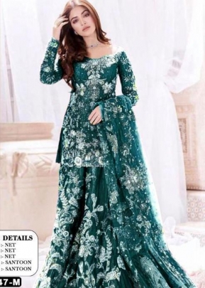 Designer Pakistani Suit DN 1047 Teal