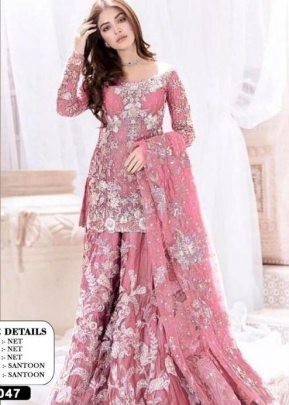 Designer Pakistani Suit DN 1047 Pink