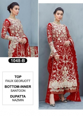 Designer Pakistani Suit DN 1048 Red