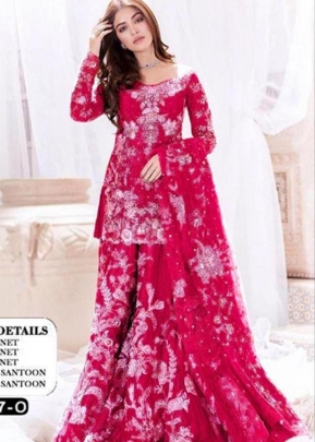 Designer Pakistani Suit DN 1047 Dark Pink