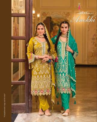 Eba Life Style Anokhi Premium Silk Embroidery Ready Made Salwar Suit Catalog