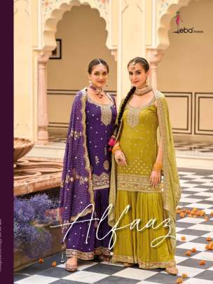 Eba Life style Alfaaz Heavy Chinon Embroidered Salwar Suit Catalog