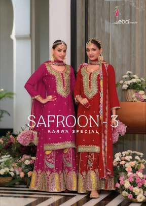 Eba LifeStyle Safroon Vol 3 Karwa Chauth Special Ready Made Suit Collection