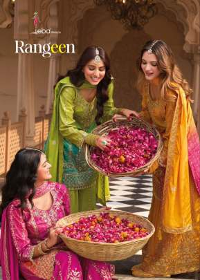 Eba Lifestyle Rangeen Chinon Digital Printed Ready Made Suits Catalog