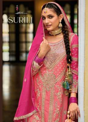 Eba Lifestyle Surili Heavy Chinon With Embroidered Salwar Suit Collection