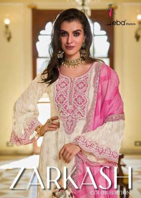 Eba Zarkash Color Edition Heavy Chinon With Embroidered Salwar Suit