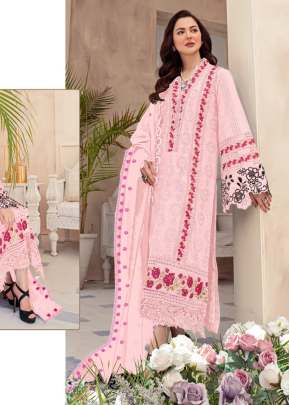 Exclusive Designer Georgette Heavy Embroidery Pakistani Suit Pink Color DN 540 NX