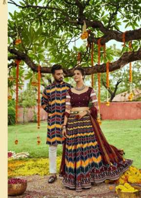 Exclusive Festival Navratri Special Couple Collection Maroon And Multi Color Color DN 2137-2129