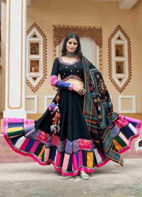 Exclusive Traditional Navratri Collection Chaniya Choli Black Color DN 2421