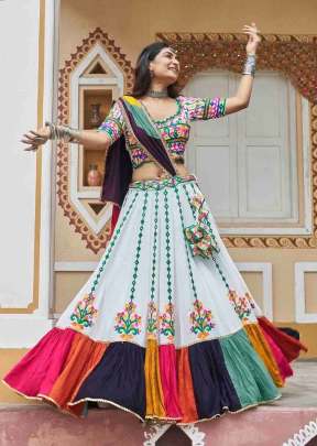 Exclusive Traditional Navratri Collection Chaniya Choli White  Color DN 2425