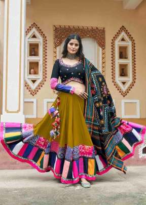 Exclusive Traditional Navratri Collection Chaniya Choli Flouracance Green  Color DN 2426