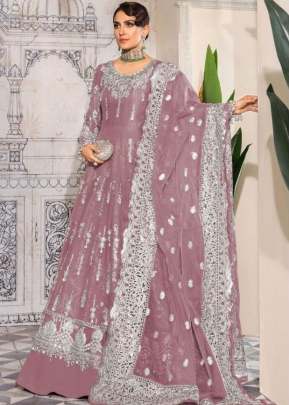 Georgette With Sequence And Embroidered Work Pakistani Suit Pink Color DN 132