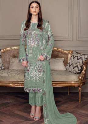 Georgette With Sequence Embroidery Work And Diamond Work Pakistani Suit Batli Color DN 134 A