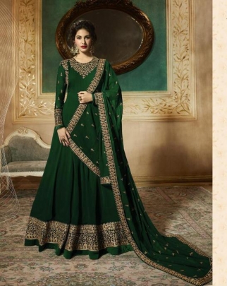 Glossy Simar Amyra Gown DN 9081 Green