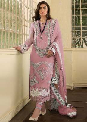 Heavy Faux Georgette With Heavy Embroidery Work And Stone Work Pakistani Suit Pink Color DN 9102