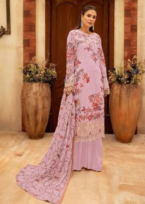 Heavy Foux Georgette With Sequence Work Pakistani Suit Light Pink Color DN 8110