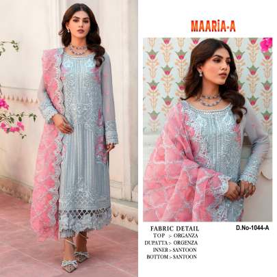 Heavy Organza With Embroidery Sequence Work Pakistani Maaria A DN 1044