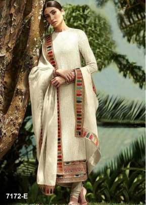 Inayat Heavy Faux Georgette With Embroidery Work Designer Suit Off White Color DN 7172