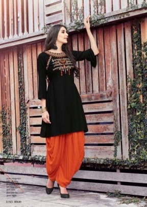 Kajree Fashion Designer Dhoti Patiala Black