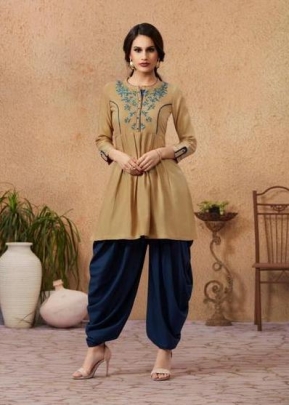 Kajree Fashion Mandonna Vol 3 Designer Dhoti Patiala DN 1010 chiku