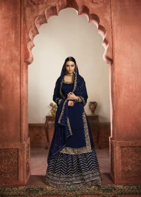 LT Nitya Vol 161 Salwar Kameez DN 6103 Blue 